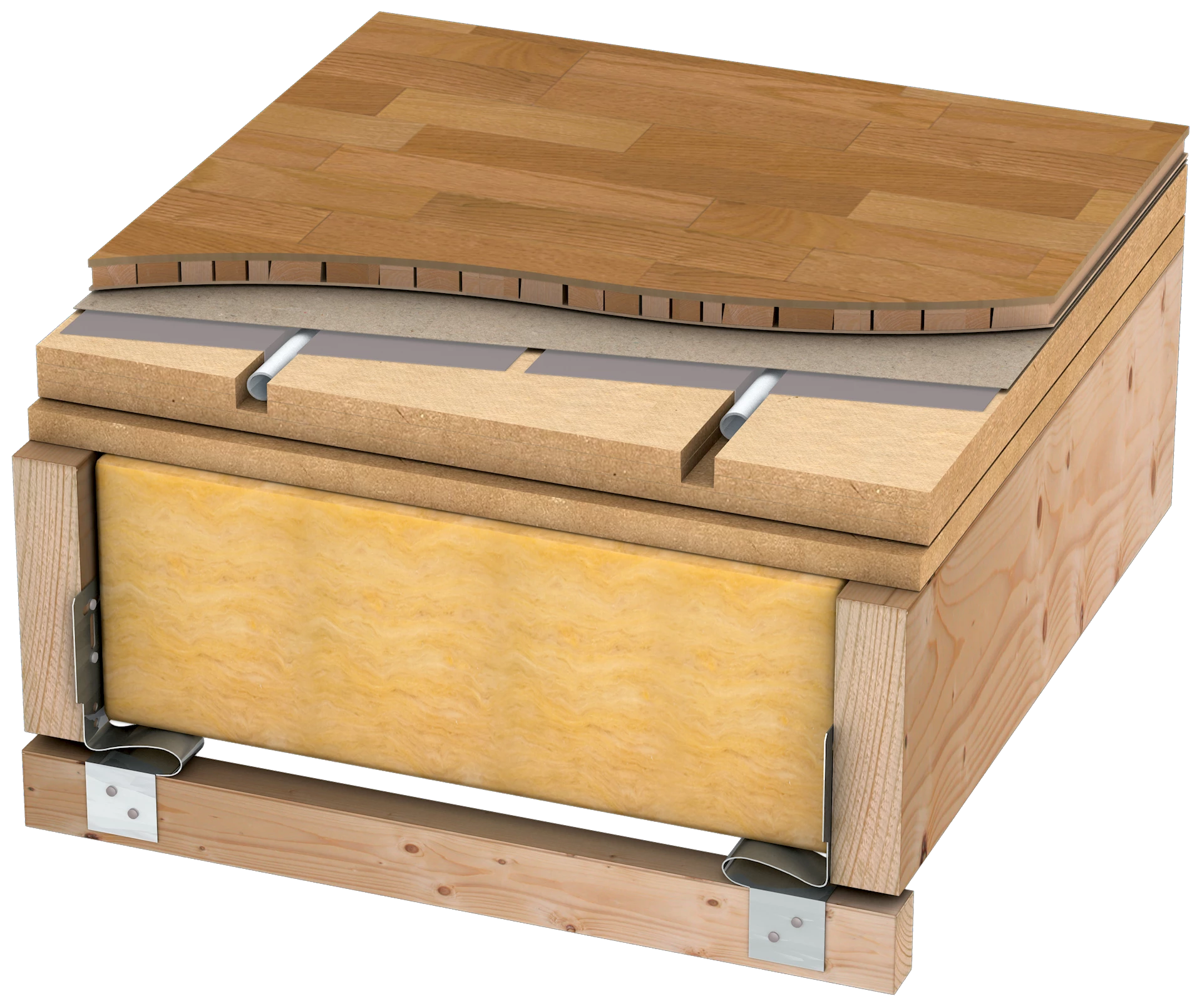 VB000086 - Gulvvarmesystem for flytende gulv med trinnlydsdemping - 