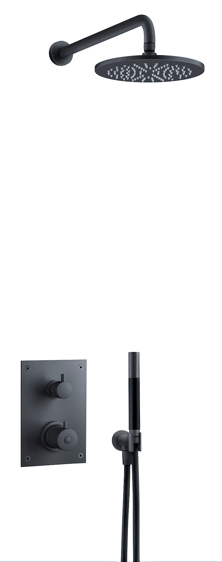 ART9421668 - BOX7268 ED2 takdusj for innbygging, sort matt - 